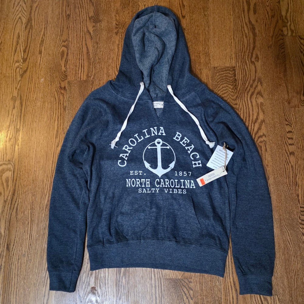 Ocean Drive Carolina Beach North Carolina Hoodie Pullover Size M New‎ With Tags